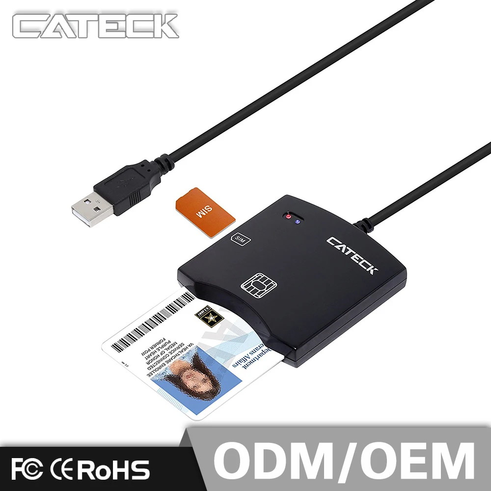 ISO 7816 USB Smart Chip Card Reader for SIM/EMV/CHIP/IC Card - ANKUX.COM