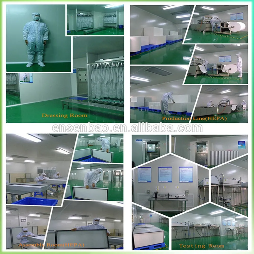 Laminar Air Flow Hoods 99.99% High Capacity Deep Pleat HEPA Filter H13