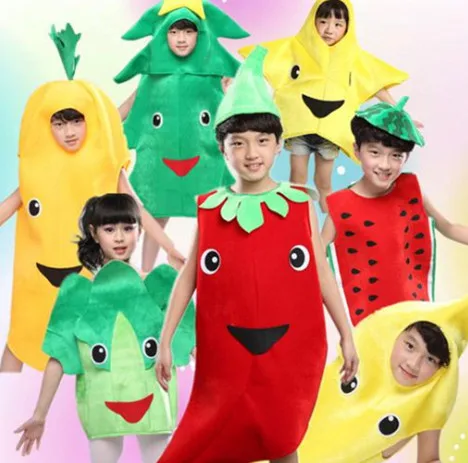 20pcs lot Free Shipping Fruit Vegetable Design Kids Boys and Girls Stage Performance Carnival font b