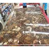 Brown petrified wood table top for luxury decoration