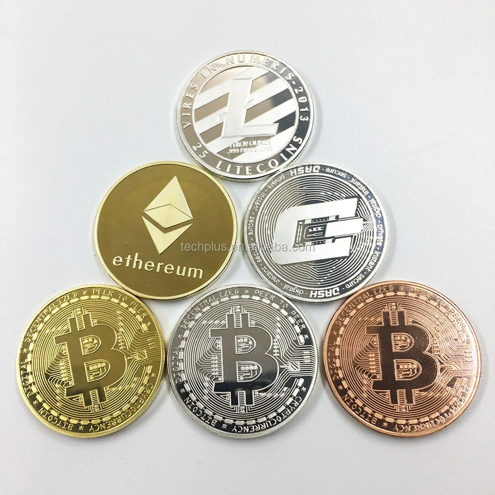 Physical Bitcoin Coin 10-Piece Gold Plated Bitcoin Physical Coin Set -  Commemorative Collectible Coins The Great Bitcoin