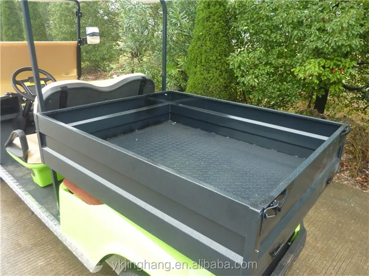 Powerful 2 Seats Utility Cargo Golf Cart With Big Cargo Bed At Back