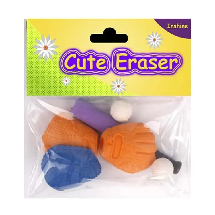 Cu5917(in50228) Cute Shaped 3d Erasers Set,Mushroom Eraser Set Buy