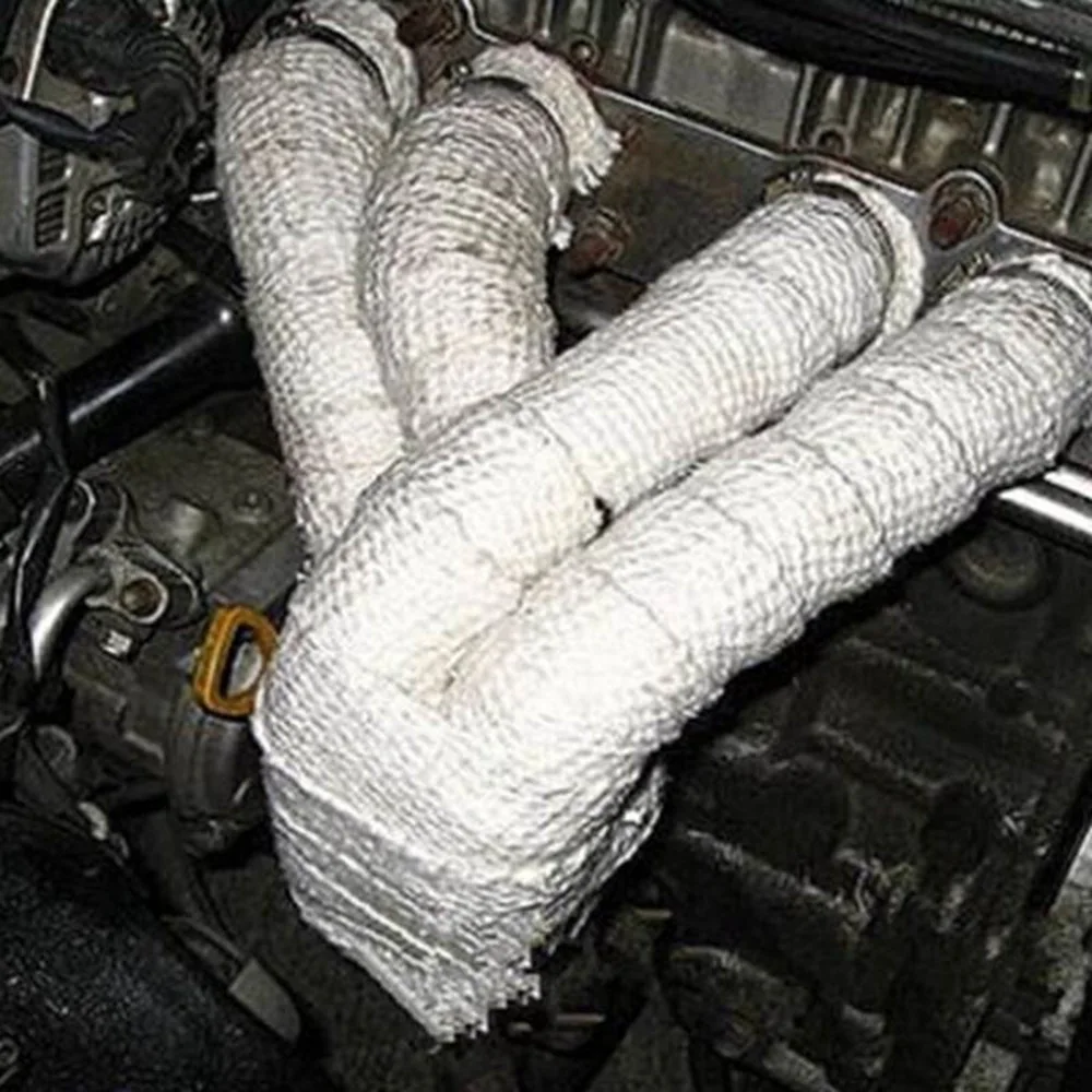 Autofab 10m Heat Wrap Exhaust Manifold & 4cable Ties Exhaust Thermal