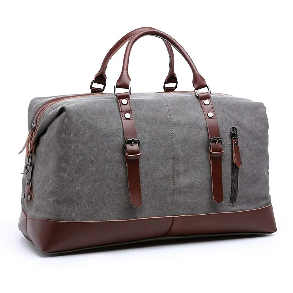 Kenox Canvas Travel Duffel Bag Sport Tote Bag Weekender Overnight Luggage