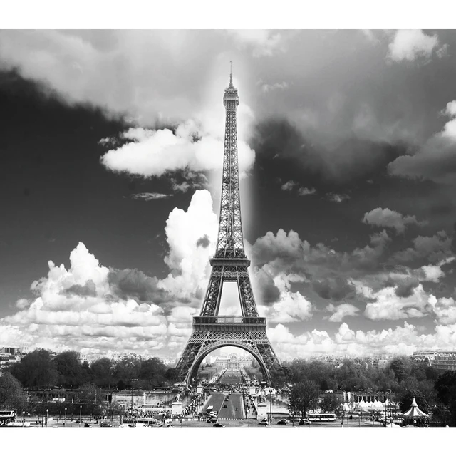 Download Wallpaper Eiffel Tower Black Hd Cikimm Com