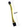 New Arrival PCI Express PCI-E Black Red 6 Pin to 8 Pin Graphic Card Power Adapter Cable 20CM For PC