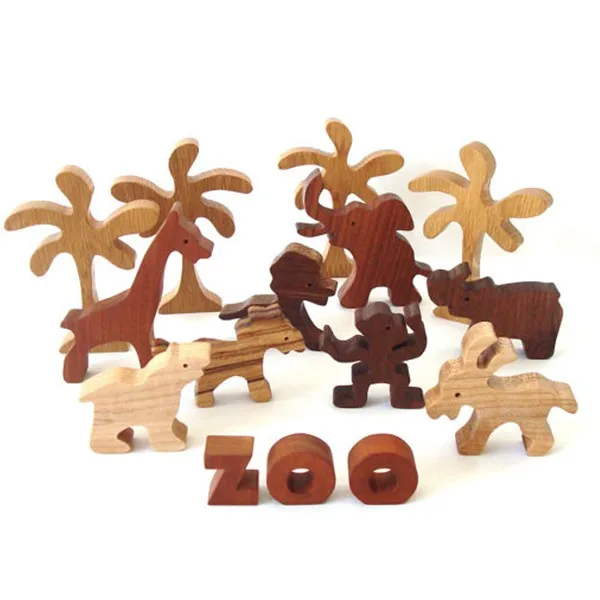 Hot Sale Wood Toy Play Set Zoo Animal Toys Buy Wood Toys And Games