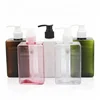 IBELONG 300ml Green Pink White Amber Clear rectangular PETG plastic shampoo bottle