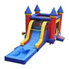 commercial cheap bounce house water slide with detachable pool/ inflatable wet slide combo for sale