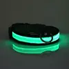New design Colorful Adjustable dog collars glow in the dark led dog collar outdoors pet supplies
