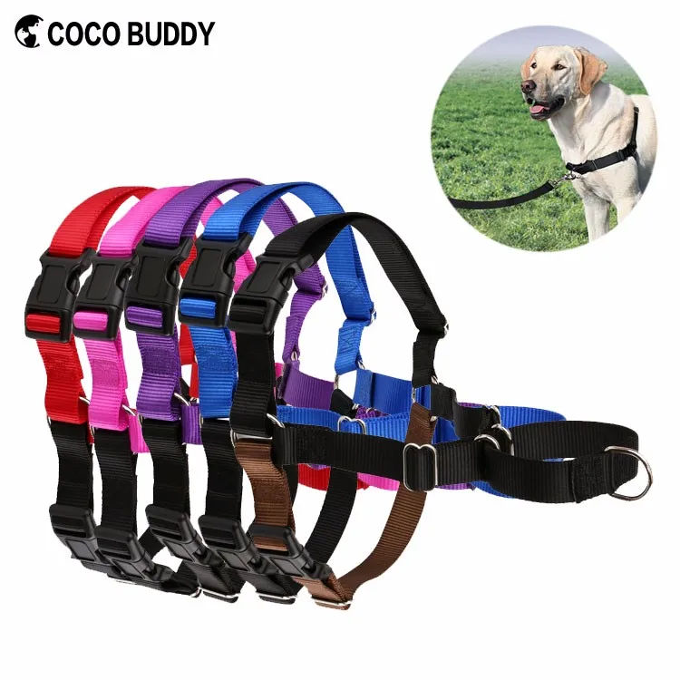 Safe Pulling No Choking Pet Harness Adjustable Soft Nylon Easy Walk Dog