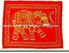 Ethnic Gold Thread Sequins work Elephant design Wall hangings Throws india
