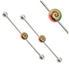 2015 hot sale surgical steel spiral cartilage industrial piercings