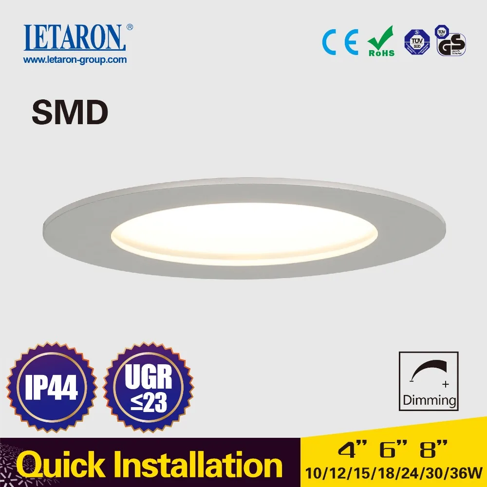 IP44 indoor outdoor best quality led recessed down light 24w 30w 36w