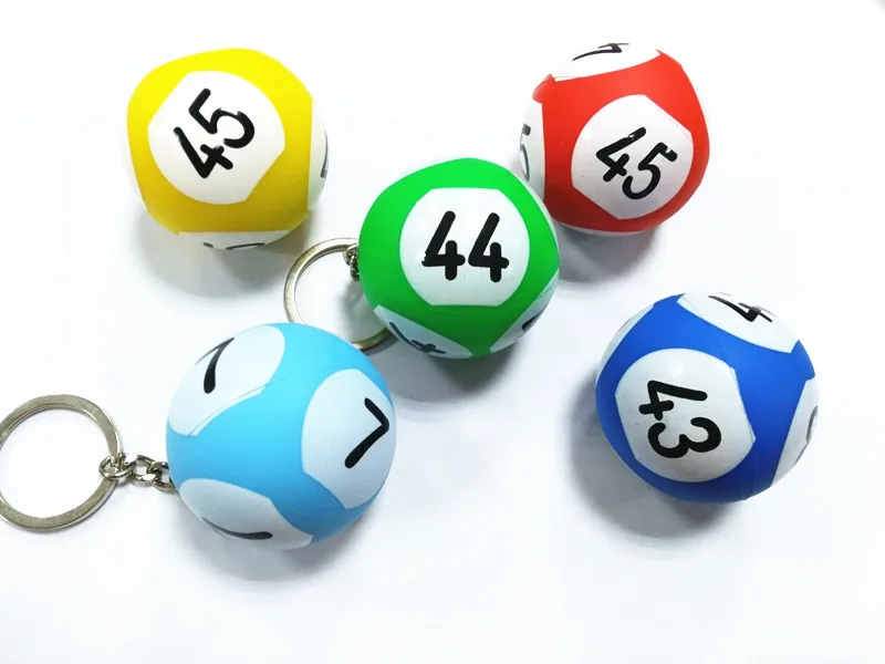 Promotional Custom Gifts Silicone Rubber Bingo Ball Keychain Buy