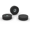 D25mm Santoprene Rubber Coated Pot Magnet with internal thread for holding/fastening/mounting