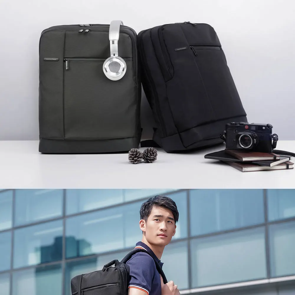 xiaomi men classical business laptop backpack