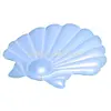 giant pearl white inflatable seashell island lounge float raft