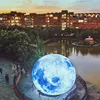 LED Lighting Giant Inflatable Planet Balloons Earth Moon Jupiter Saturn Uranus Neptune Mercury Venus For Party Decoration