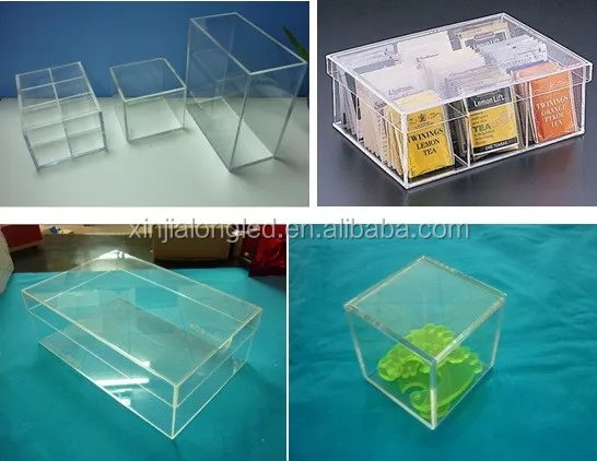 Klaren Acryl Fach Aufbewahrungsbox Acryl-display Aufbewahrungsbox Mit