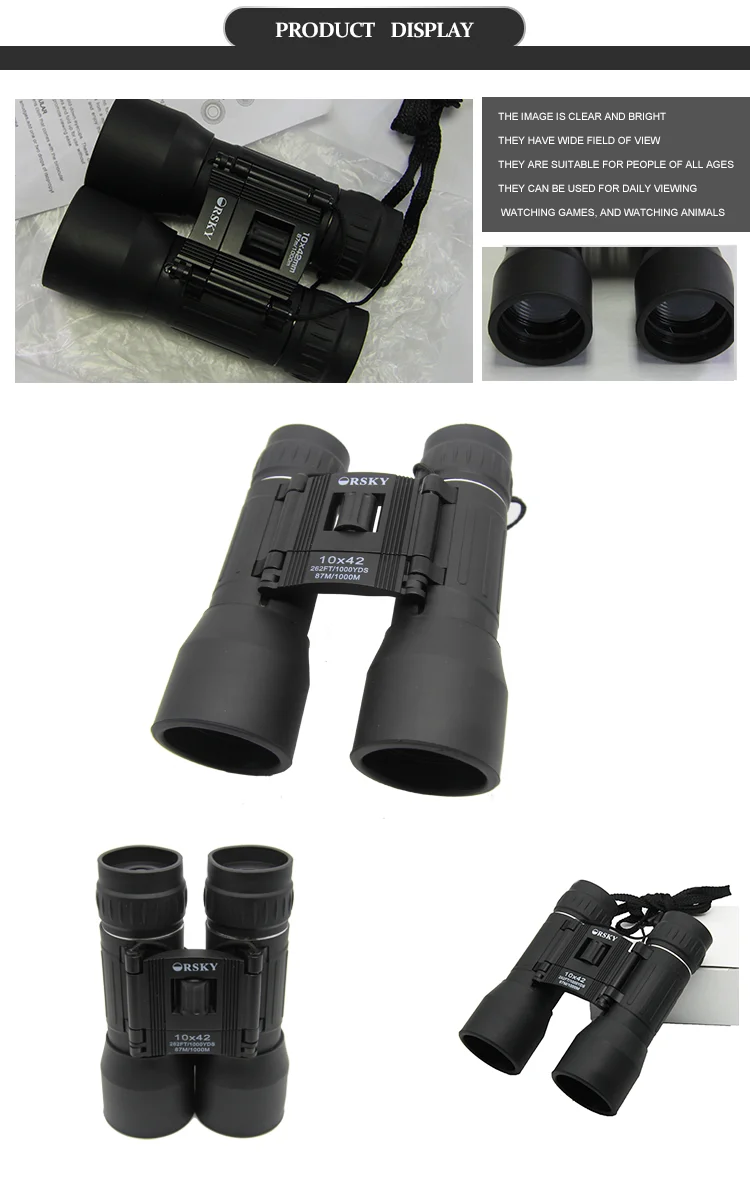 Free Samples Large Objective Lens Binoculars Telescope For Outdoor