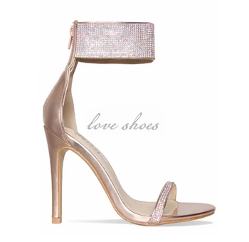 rose gold suede heels
