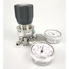 Ultra High Purity Single Stage Regulator male face with two gauge