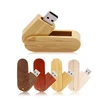 LOGO laser engraving rotatable Wooden USB Flash Drive Memory Stick Pendrive 4GB 8GB 16GB 32GB usb creativo U disk gift