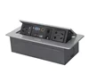Retractable Pop Up Power Socket Outlets Three Plug With Surge Protector for Kitchen/Conference room/Office