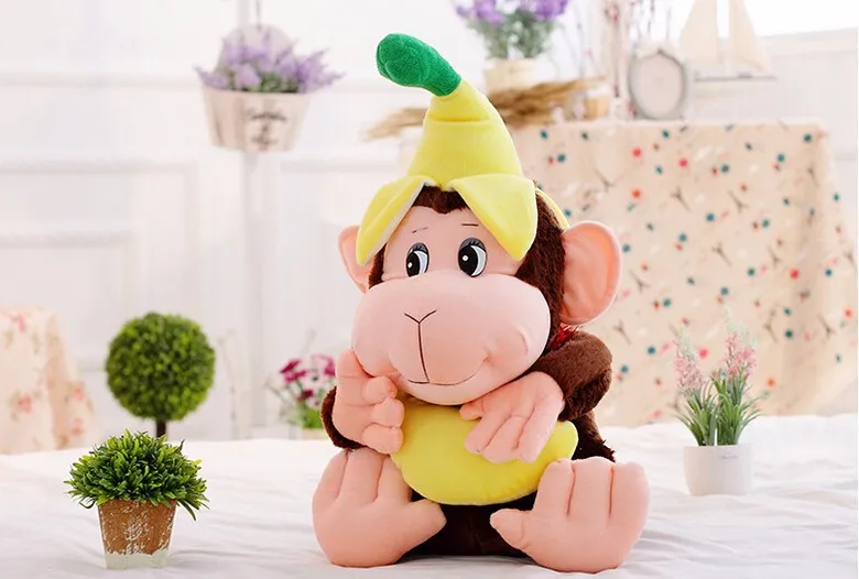 monkey in banana plush