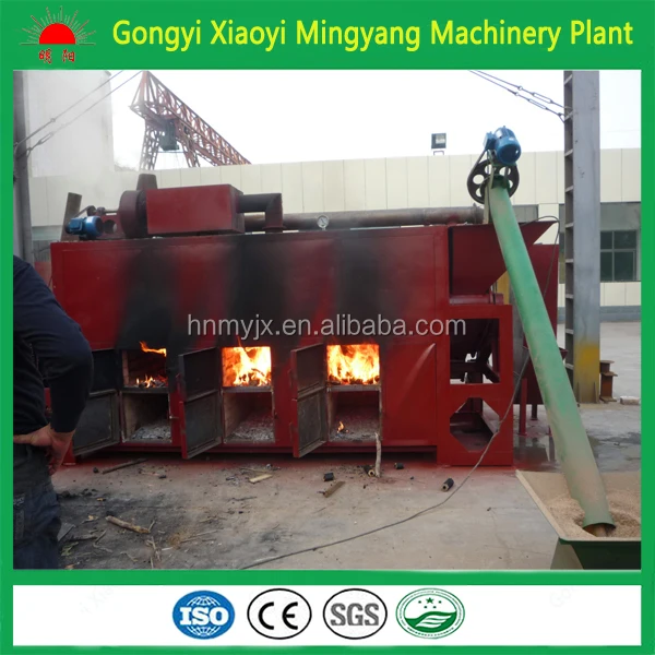 continuous wood sawdust torrefaction bioenergy charcoal making machine