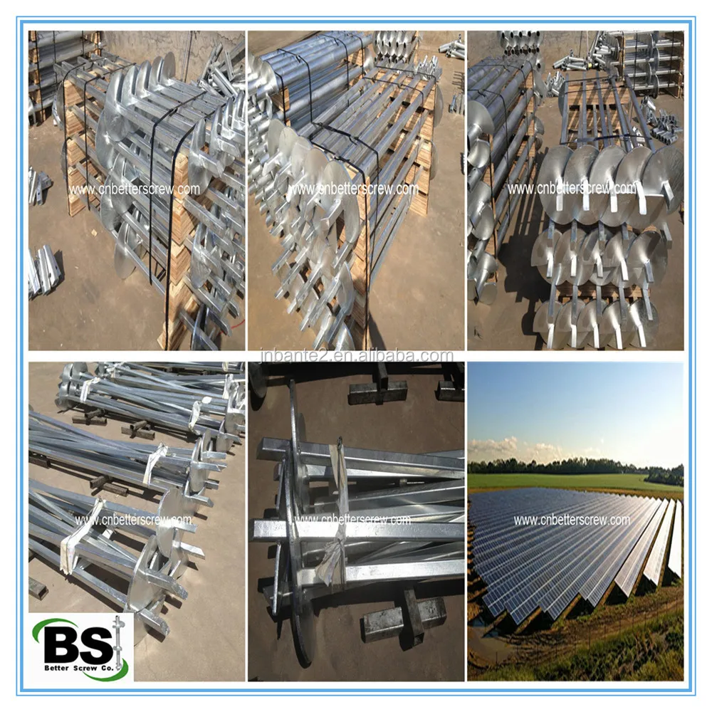 Hot Dip Galvanized Helical Ground Screw Pile