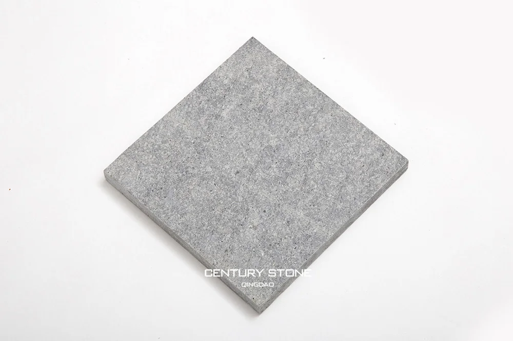 天然石材  花岗岩          产品名称 150 * 150毫米 flamed 灰色地板