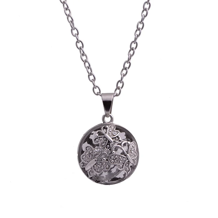 Mub Belle Bijoux En Argent Bouteilles De Parfum Collier Rétro Huile Essentielle Diffuseur