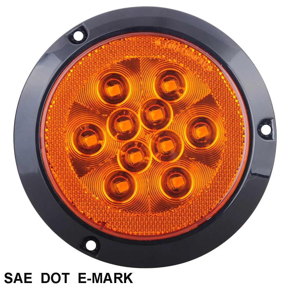 4" Round Led Light Surface Mount,Stop/tail/turn Surface Mount 4 Inch