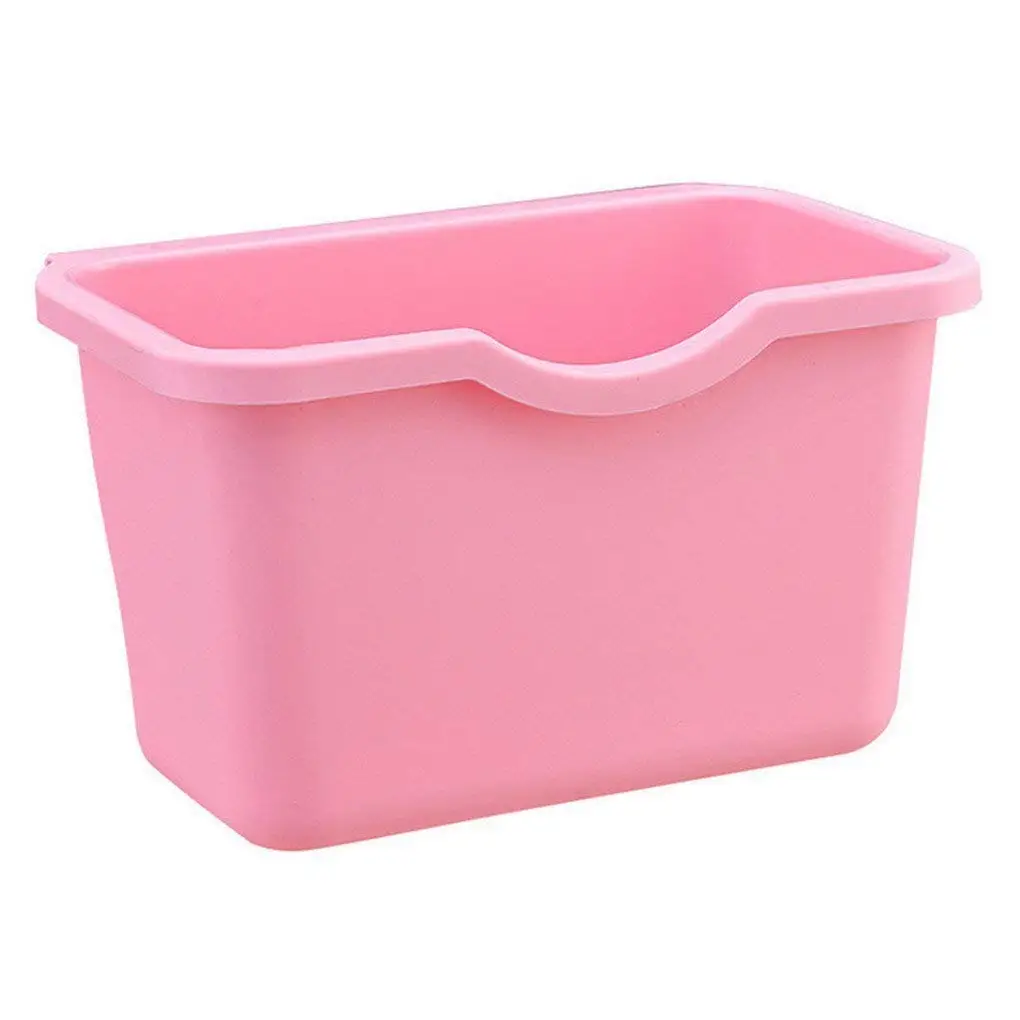 WMSTUDIO Slim Open Recycler Trash Can,Hanging Standing Kitchen Waste Bin Dustbin Scrap Storage Box Rose Pink