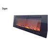 60" wall hanging and recessed electric fireplace log