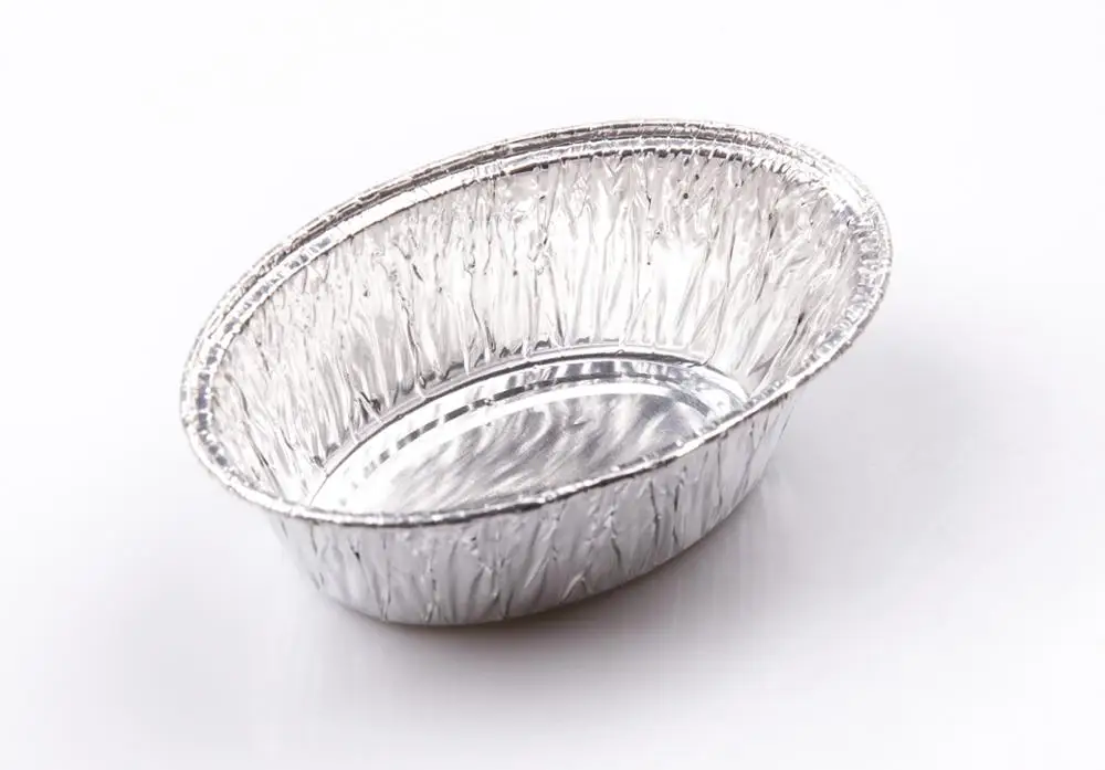 Wholesale Disposable Guangzhou Aluminum Foil 200ml Small Oval Aluminum