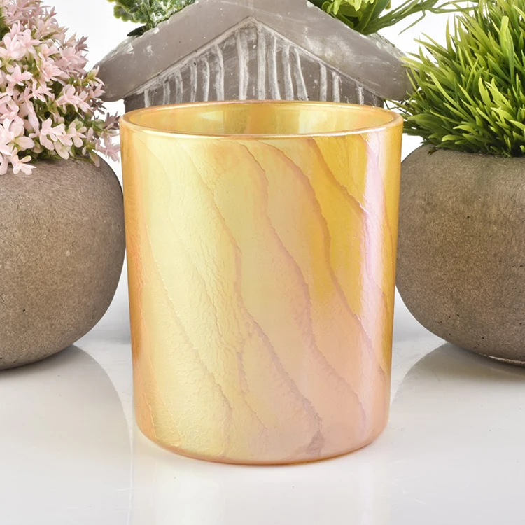 Luxury decorative glass candle jar supplier