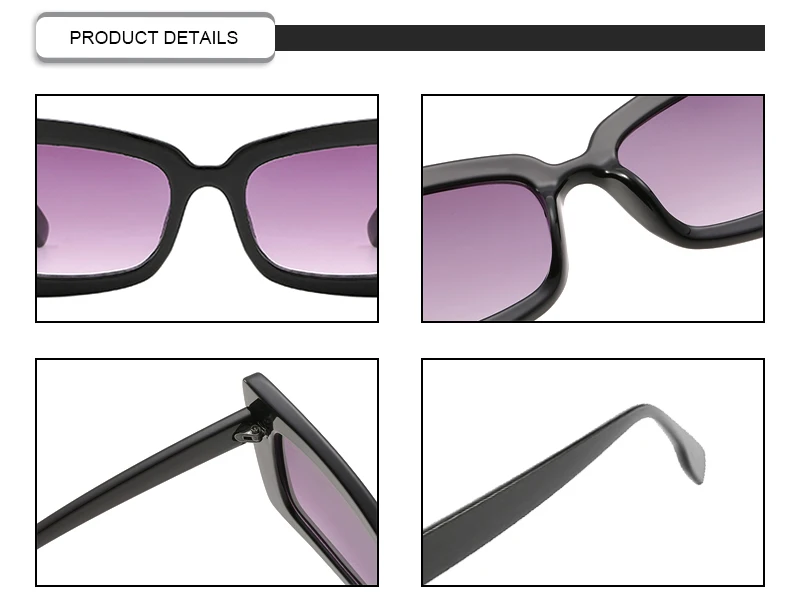 2019 oversized frame eyewear square unisex women men PC sunglasses with UV400