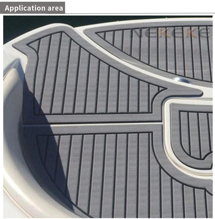 EVA Foam deck pad sheet Grey Faux Teak Sheet Boat Yacht Synthetic Teak Decking 35.4 X 94.5 inch