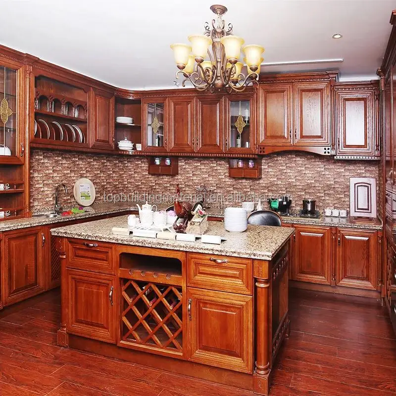 China Teak Wood Kitchen Cabinet China Teak Wood Kitchen Cabinet Manufacturers And Suppliers On Alibaba