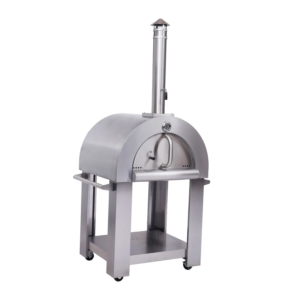 Outdoor Wood Fired Pizza Oven Charcoal Bbq Smoker Buy Stainless Steel