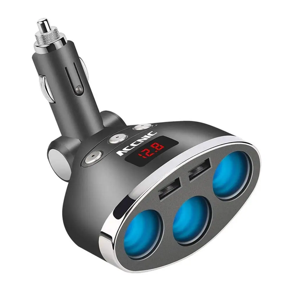 Buy Cigarette Lighter Adapter, Leegoal 3Socket 120W 12 Buy Cigarette Lighter Adapter, Leegoal 3Socket 120W 12