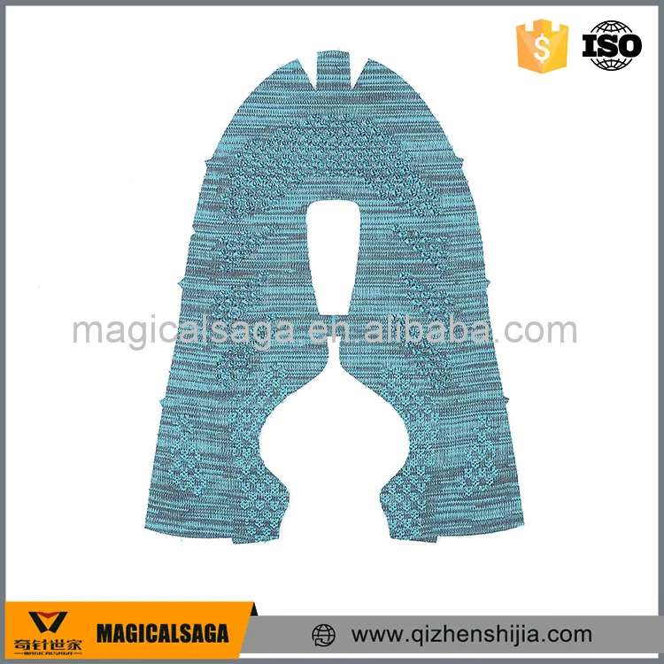 Low price handmade waterproof shoes vamps fly knitted