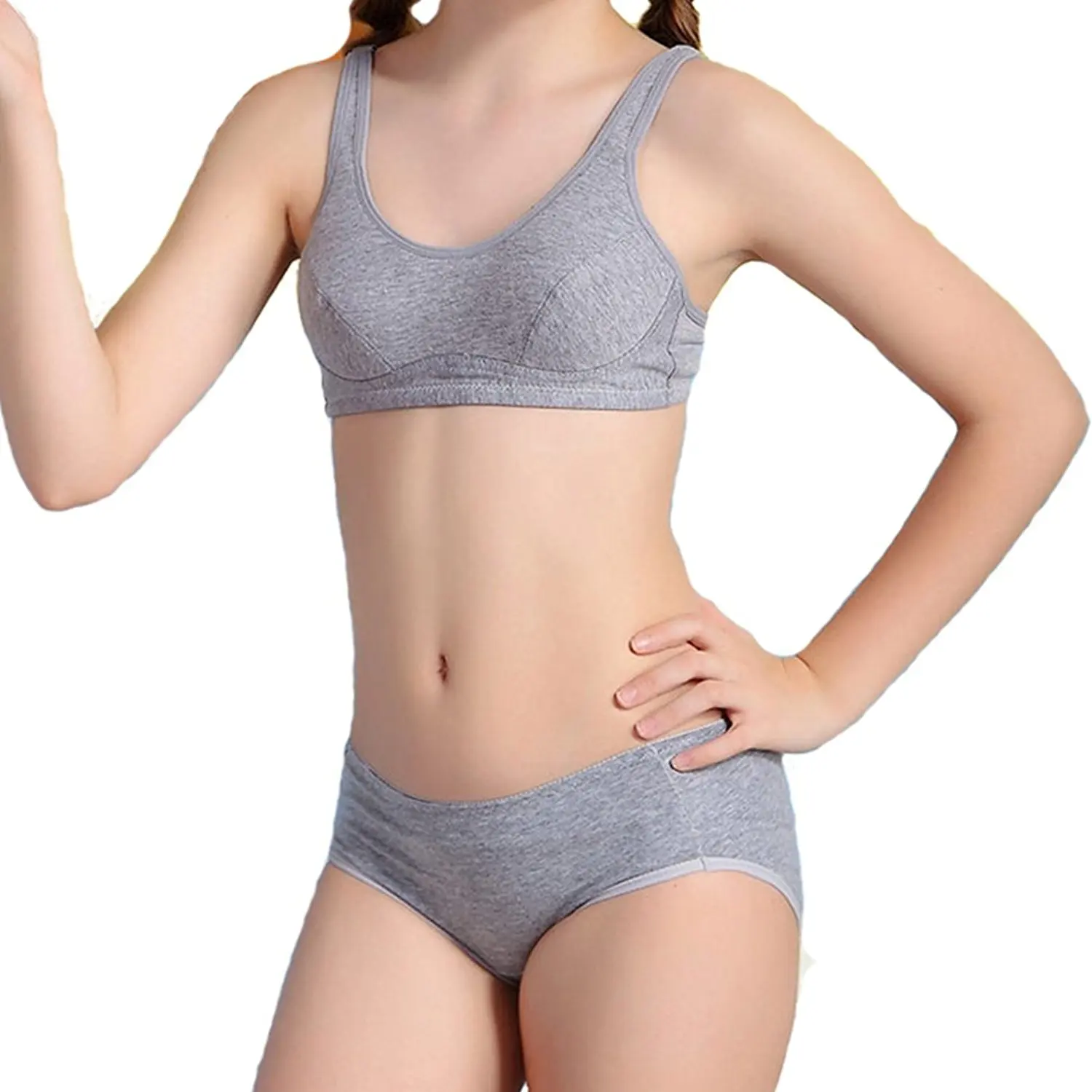 Buy VictorySweety Big Girls Padded Bras and Matching Pants Sets Kids  Training Underwear in Cheap Price on Alibaba.com
