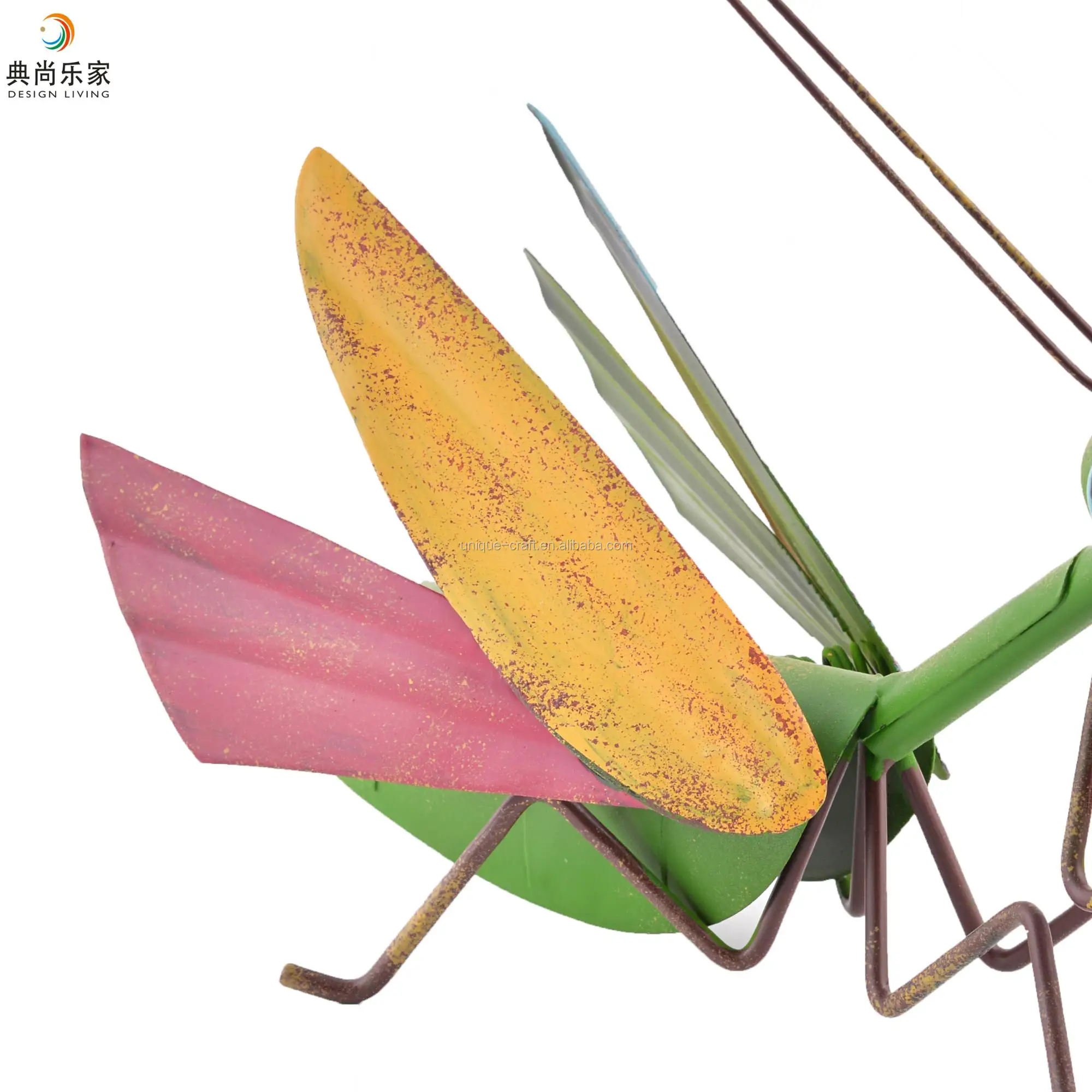 New Product Metal Garden Mantis Insect Decoration Ornaments