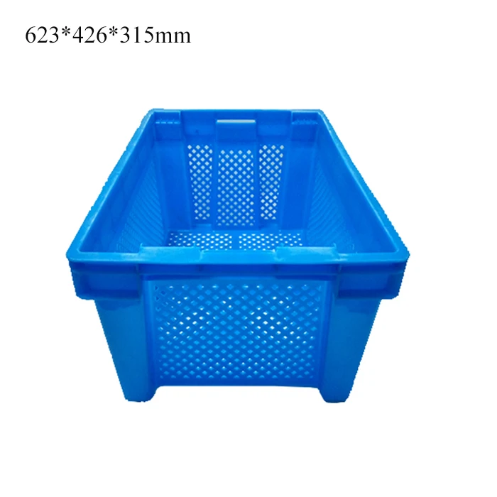 Qs Ventilated Fruit Crate Sale Fruit Mesh Basket Wholesale Plastic