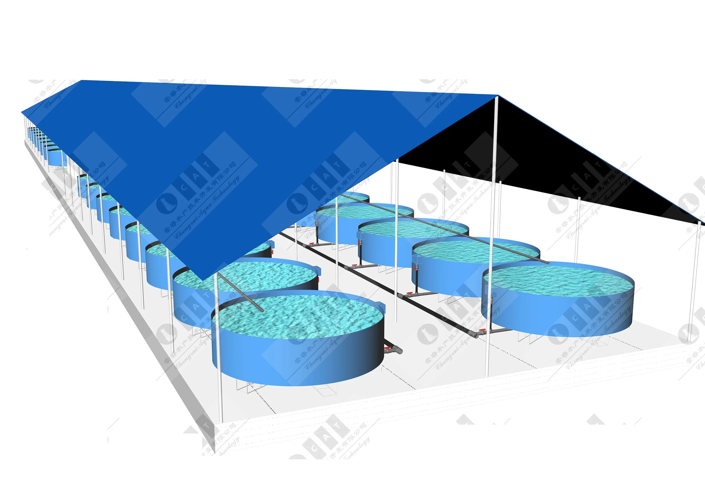 Aquaculture Shrimp Farming Equipment Fish Farm For Ras Aquaculture